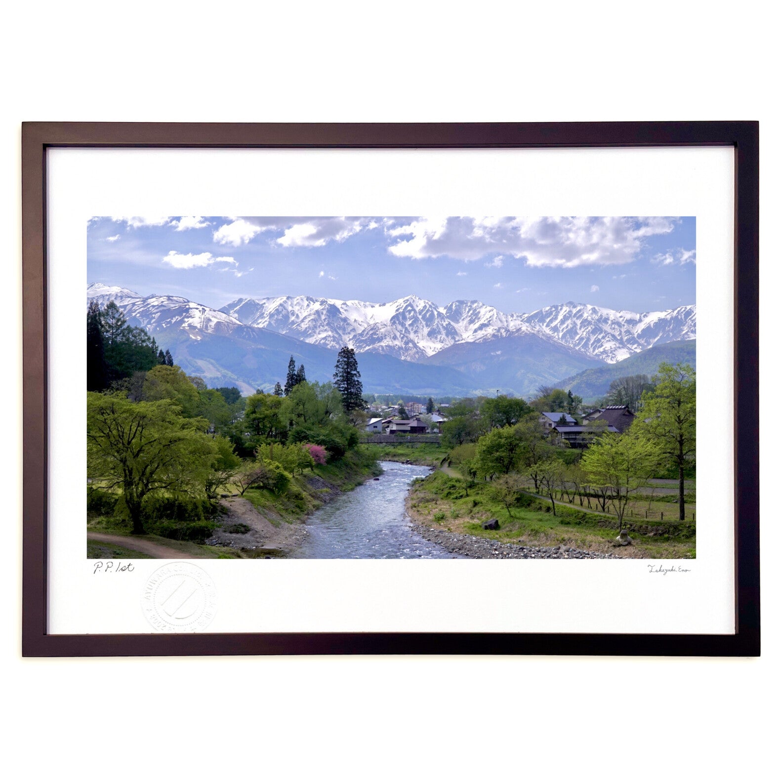 額「北アルプス」 北アルプスの春 – 絵画や壁飾り販売｜風景投稿販売あゆわら(R)