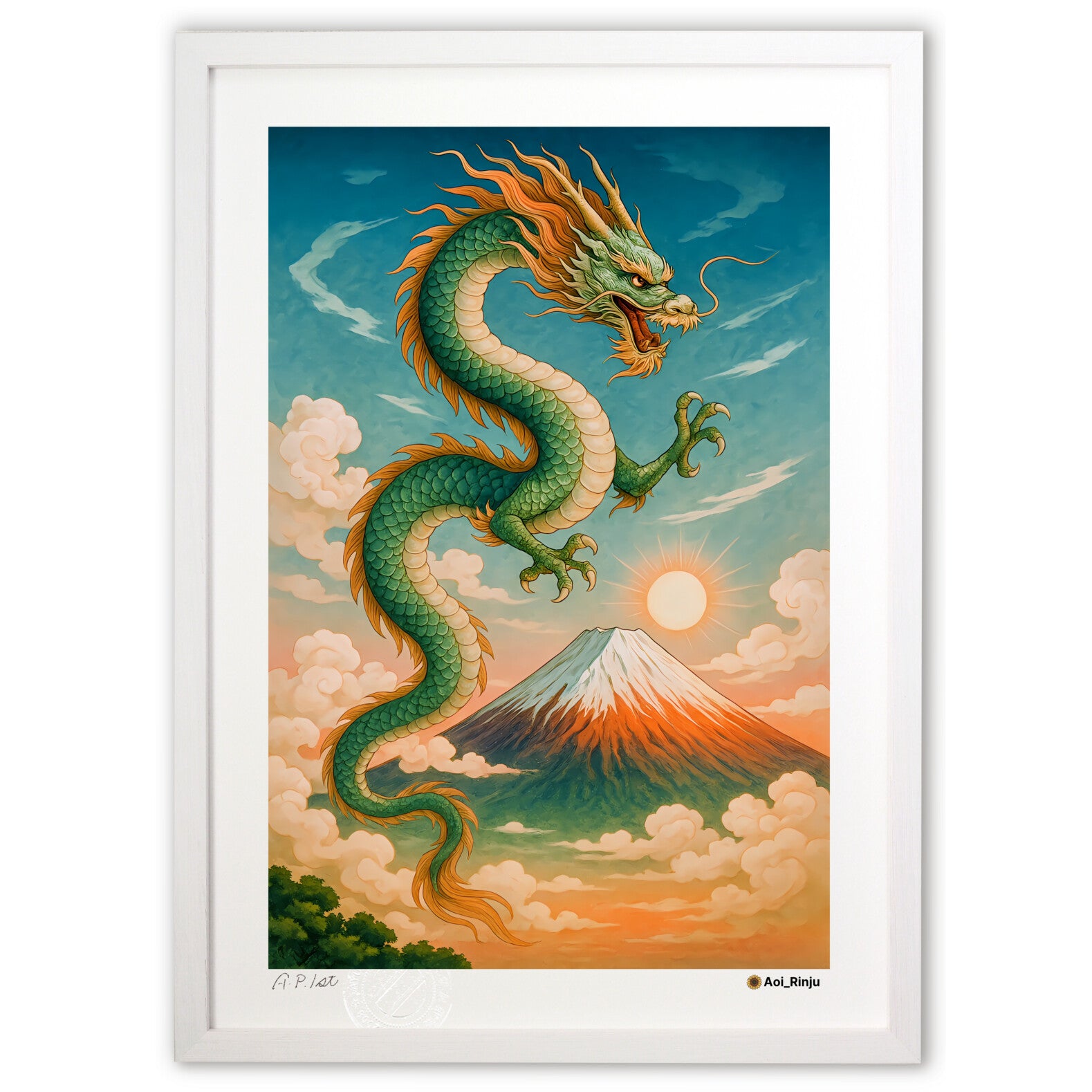 富士山と登る龍 富士山と昇り龍 – 絵画や壁飾り販売｜風景投稿販売あゆわら(R)