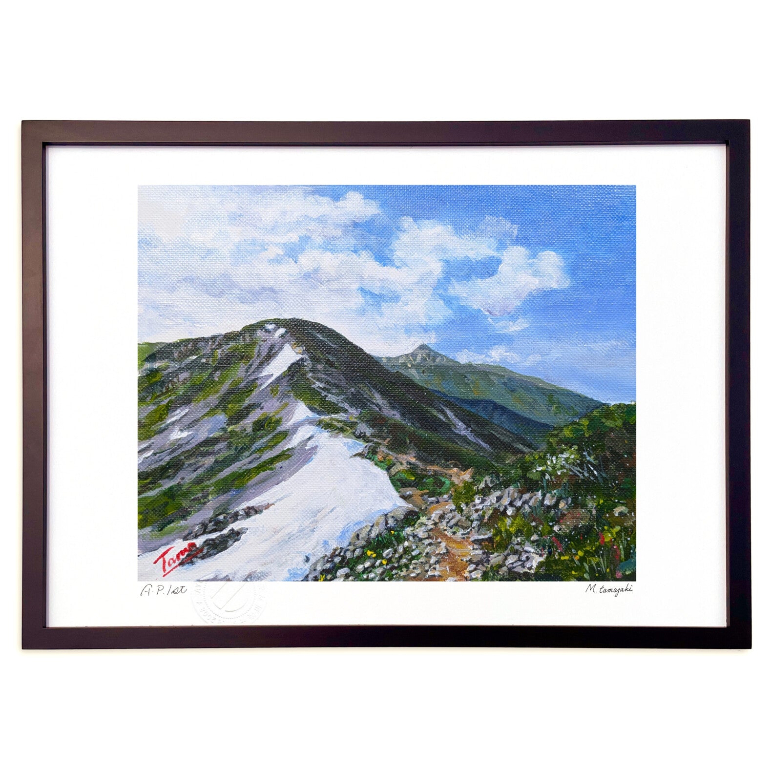 額「北アルプス」 北アルプス 夏 – 絵画や壁飾り販売｜風景投稿販売あゆわら(R)