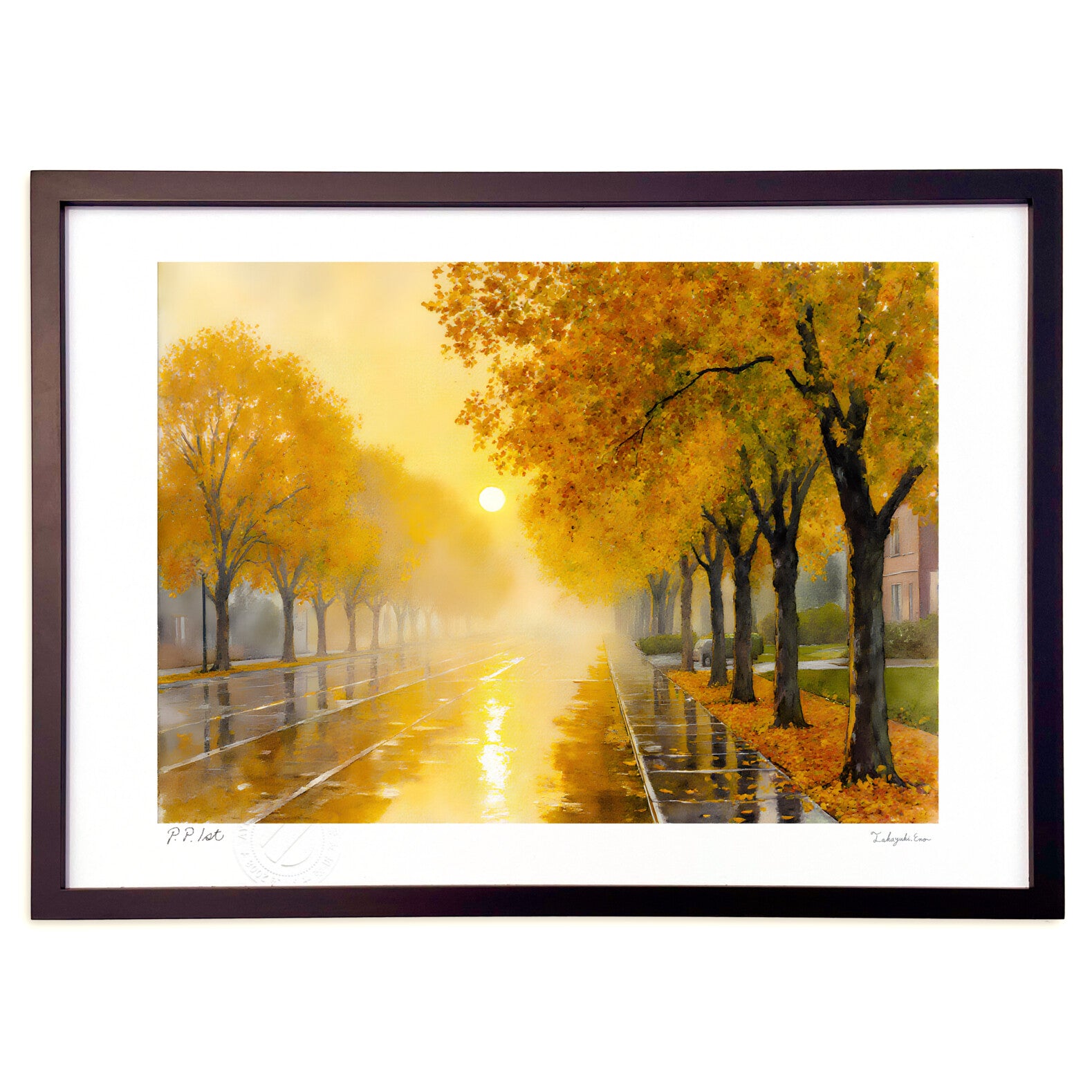 樹木 絵画 ポホン 樹 絵画 Abstract Treer パープルとピンク樹の風景