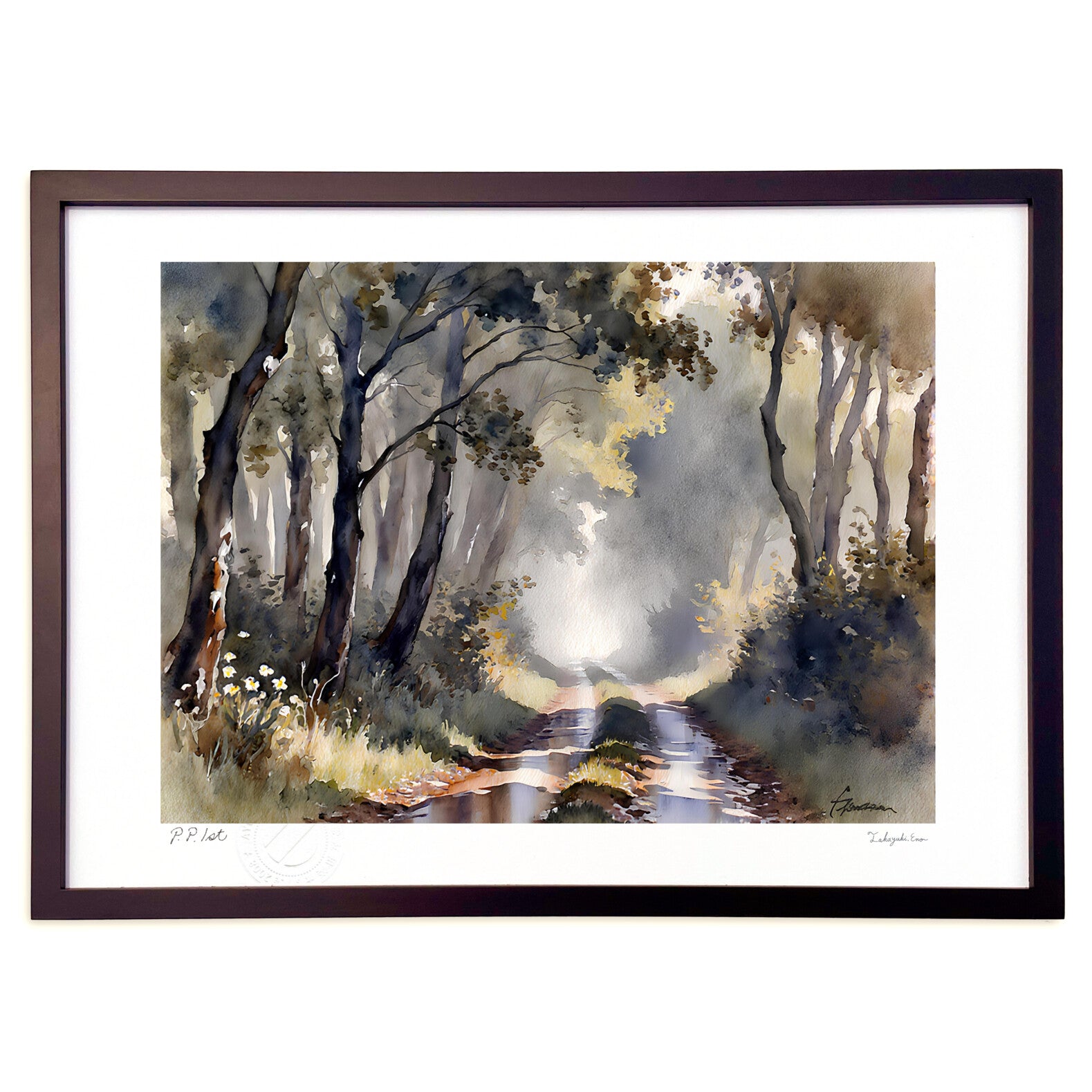 雨上がりの森の峠 – 絵画や壁飾り販売｜風景投稿販売あゆわら(R)