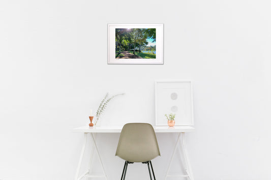 蓼科湖畔の遊歩道