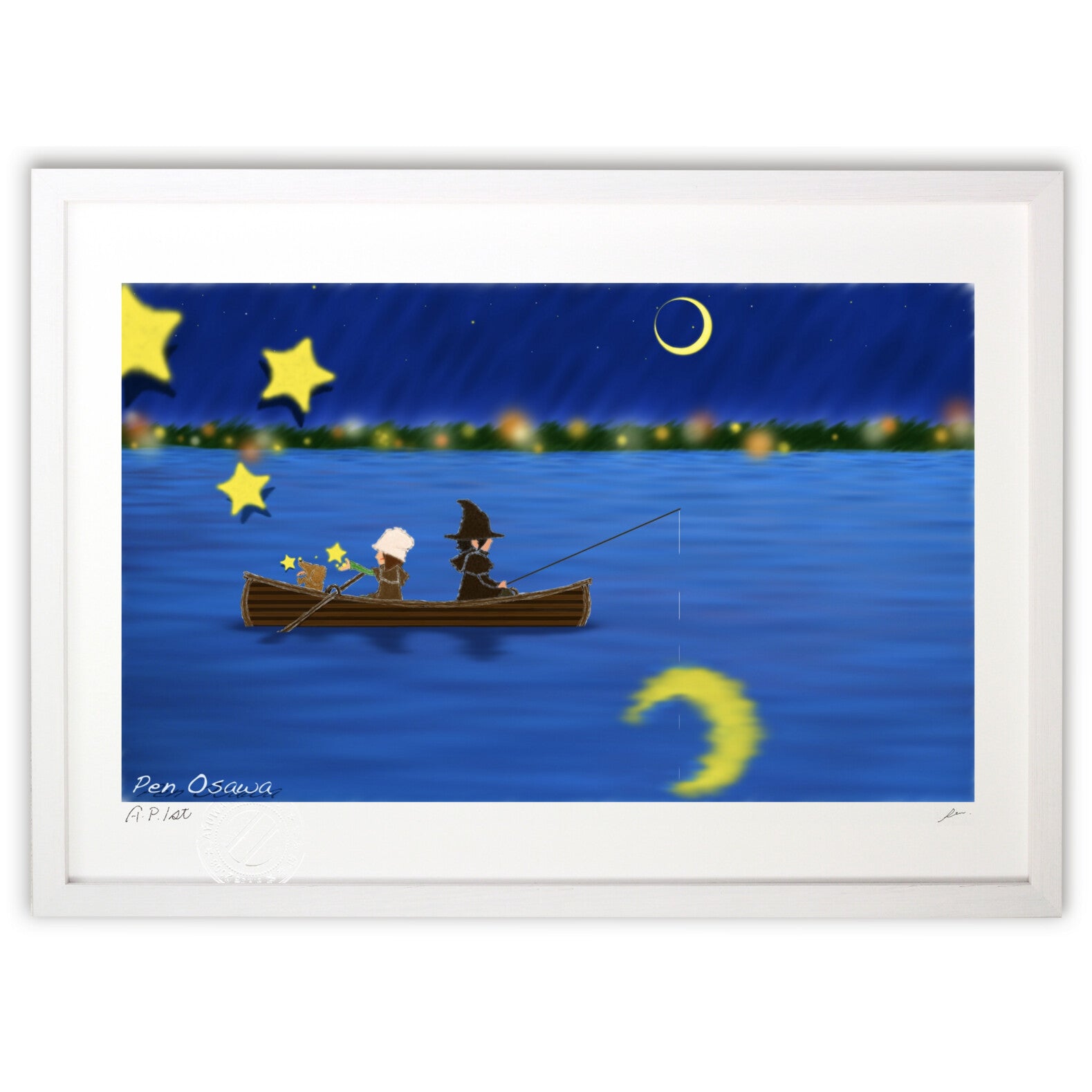 三日月の夜 – 絵画や壁飾り販売｜風景投稿販売あゆわら(R)