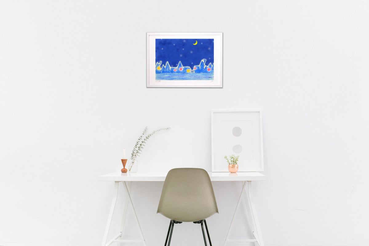 Painting "Winter Town"