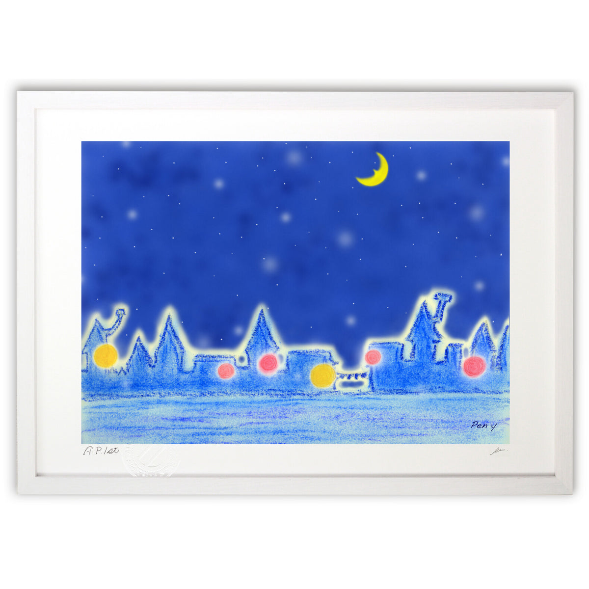 Painting "Winter Town"