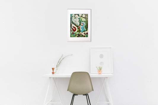 油絵 僕と同じだね♪