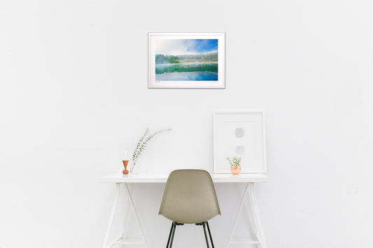 朝靄に包まれて