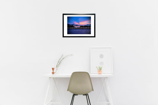 Blue Beam over the Yokosuka Bay