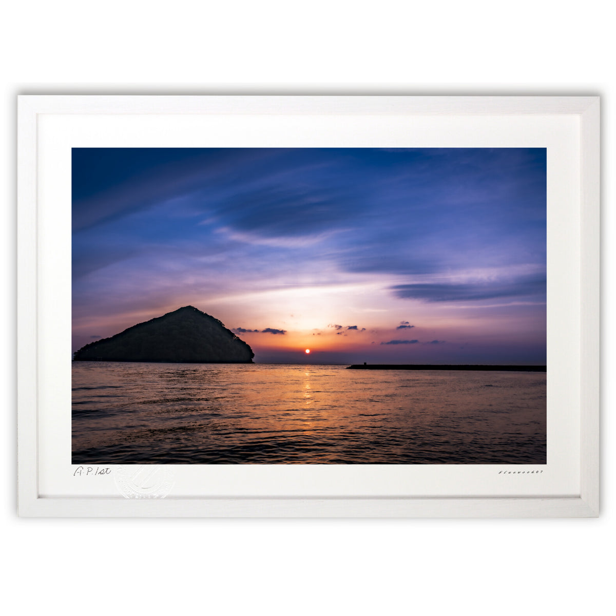 夕焼けの海