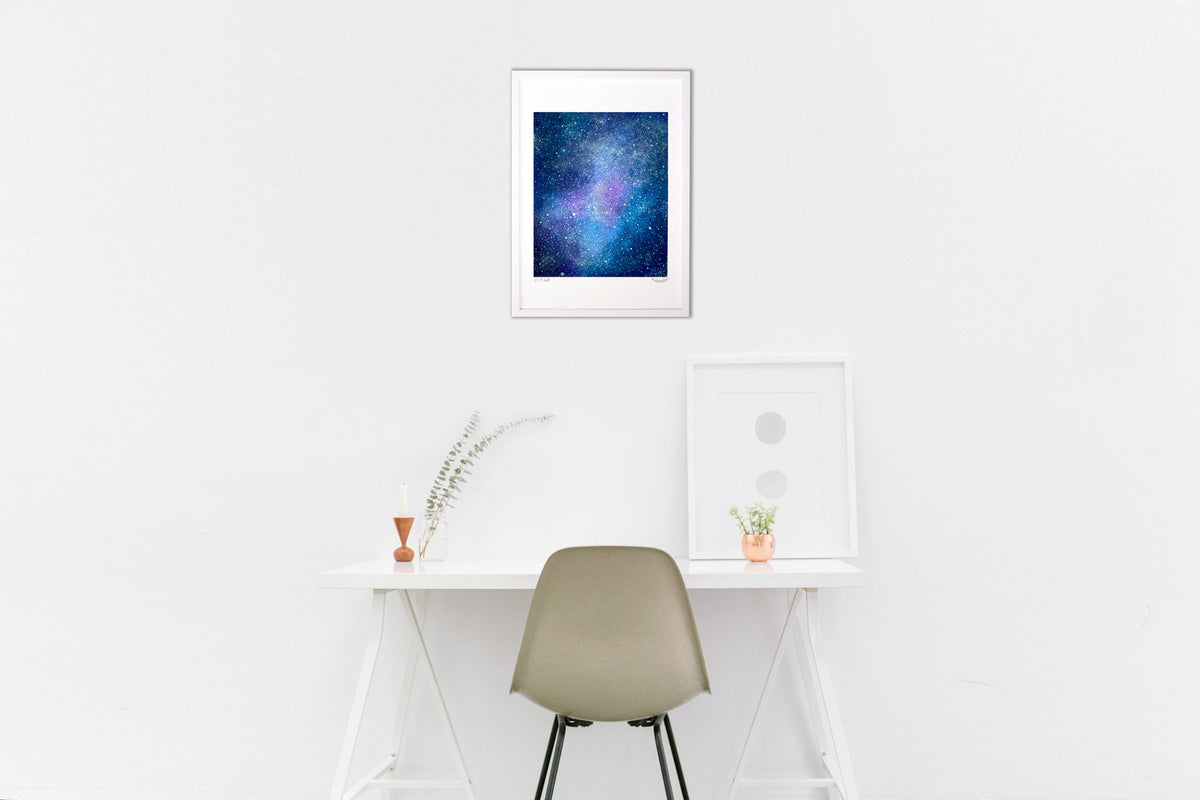 Japanese painting starry sky
