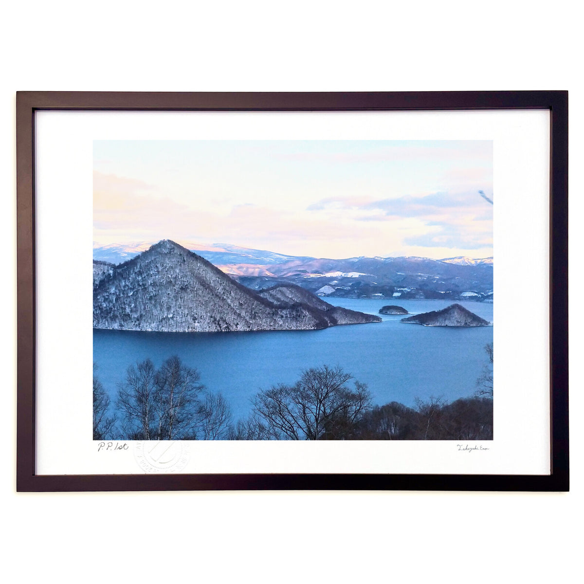 Blue winter scenery