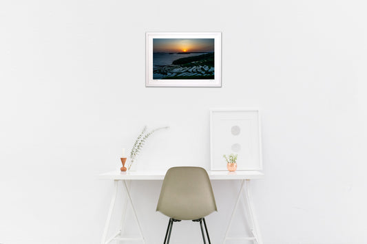 土谷棚田の夕陽