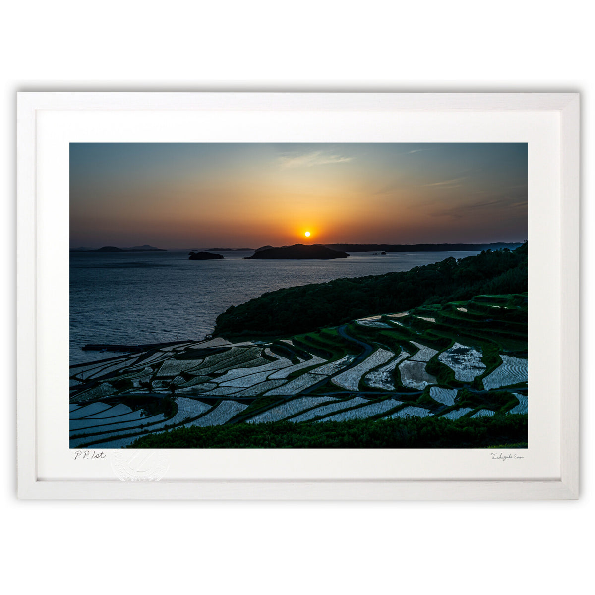 Sunset over Tsuchiya Rice Terraces
