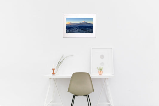 富士山と朝焼け