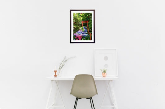 紫陽花・バルーンのアート