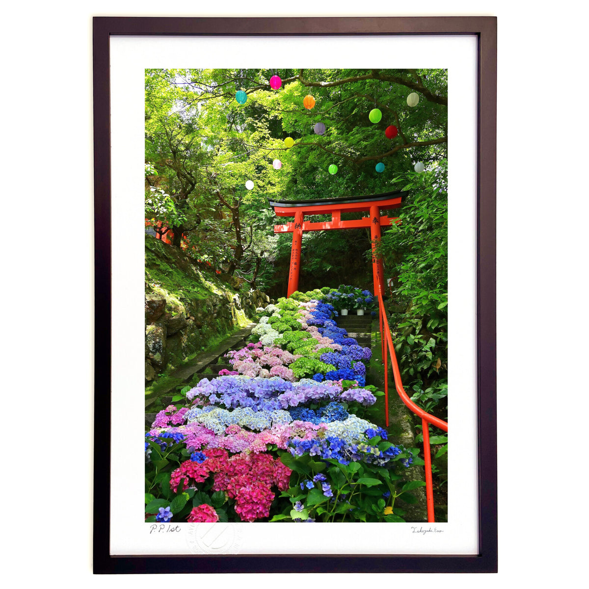 紫陽花・バルーンのアート