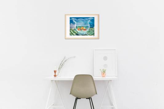 Goldfish and Landscape