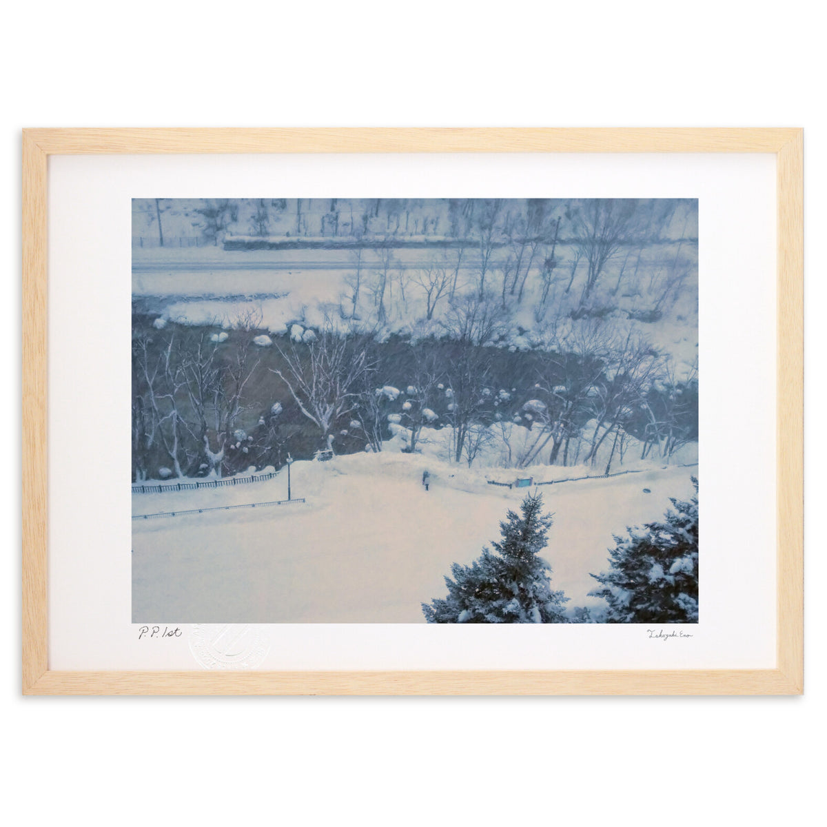 White silk floor in the dead of winter