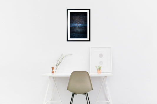 凍れる世界の枯れた蓮