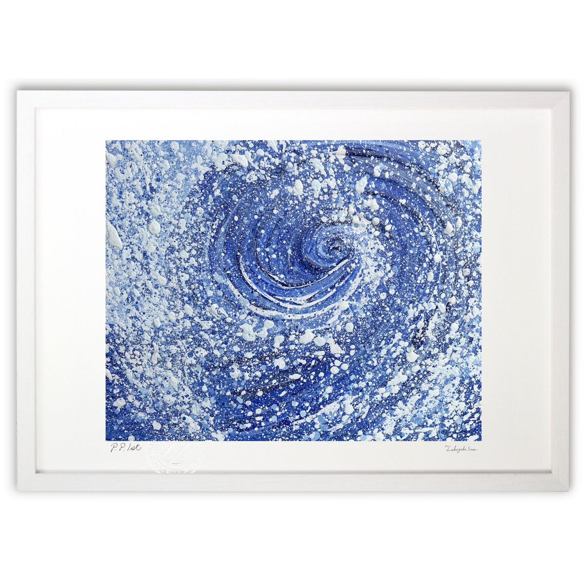 Acrylic painting wave