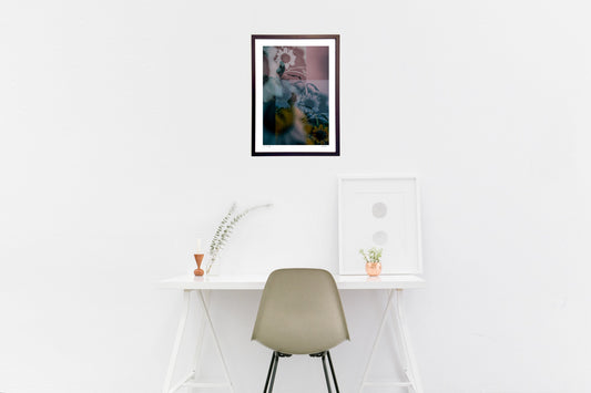 夕暮れのひまわり