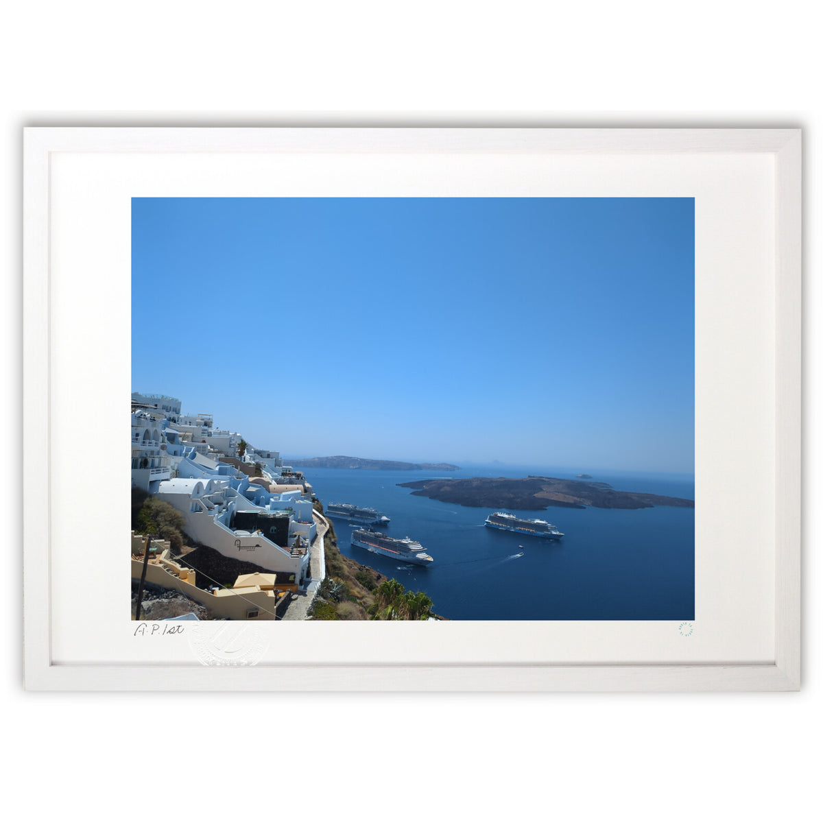 Santorini caldera view