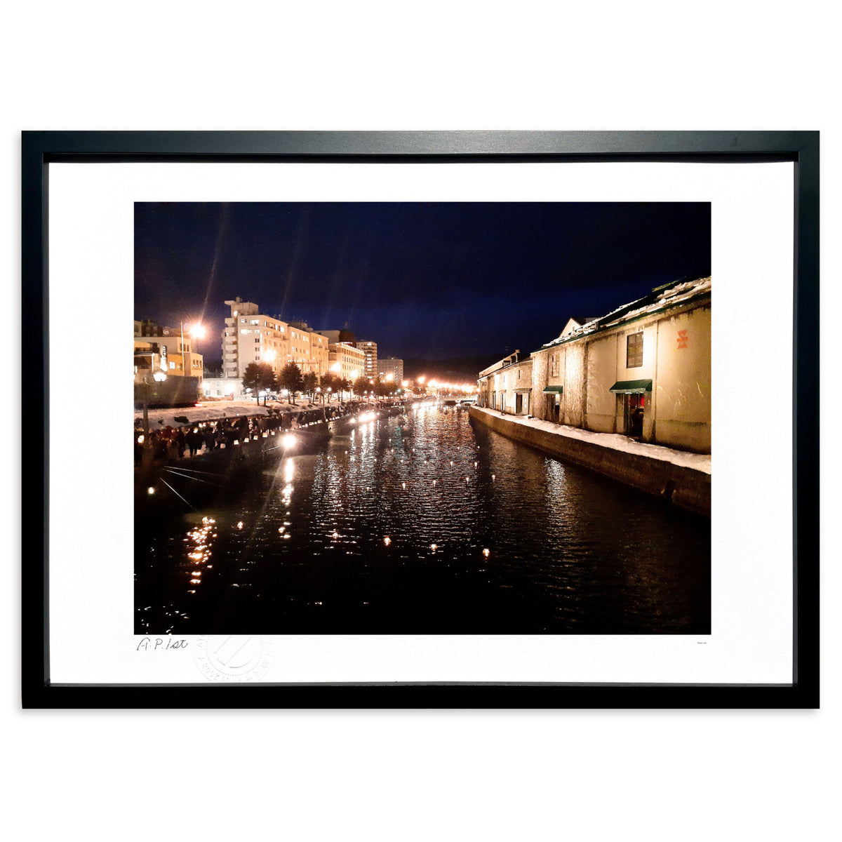 Night view of Otaru