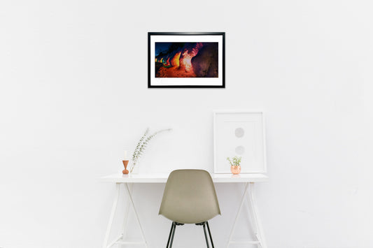 カラフルな雪の世界