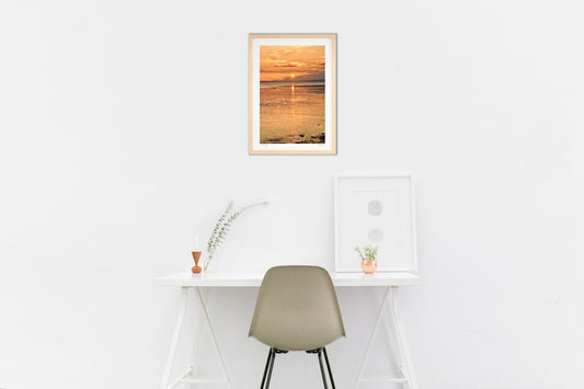 秋を感じる夕陽