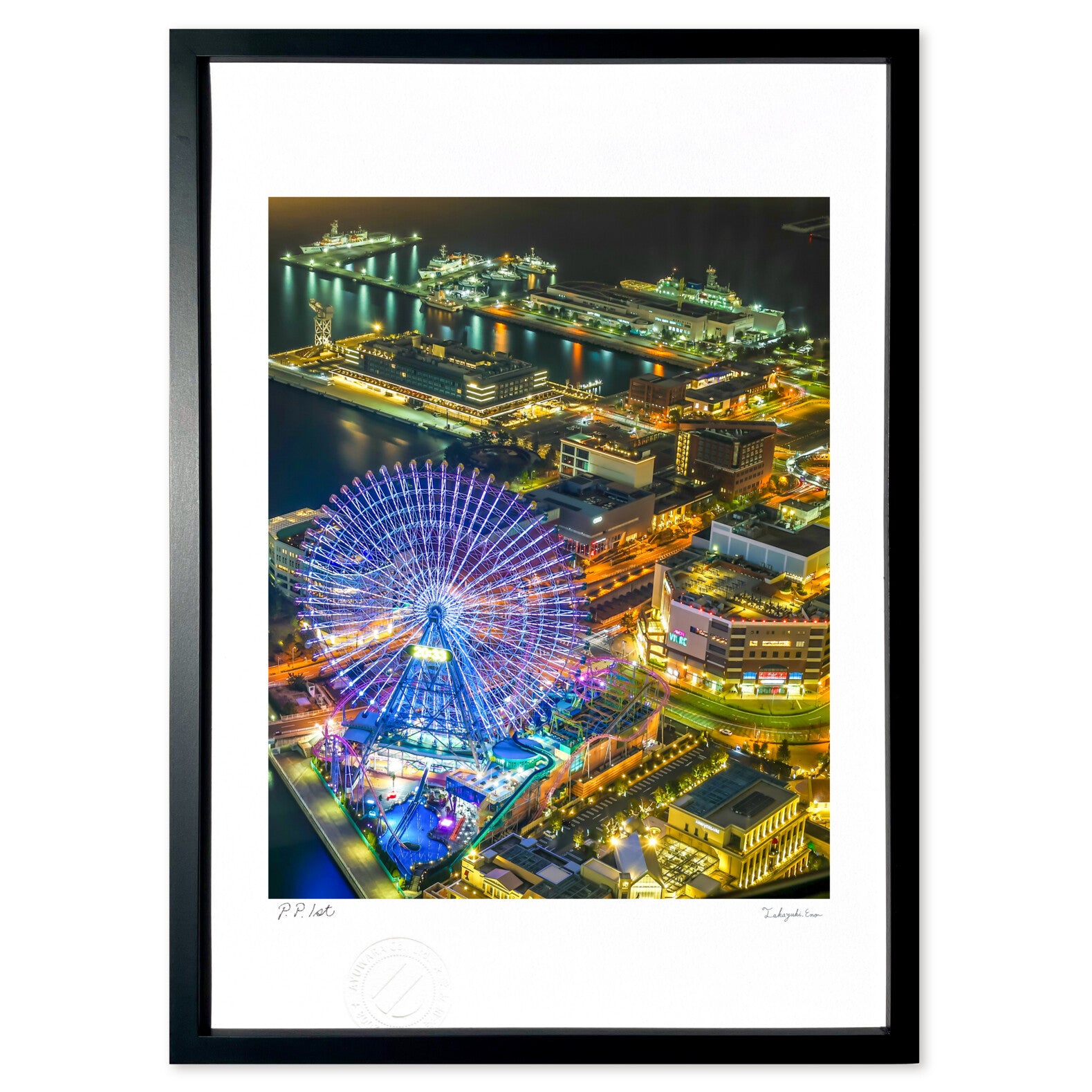 横浜みなとみらい夜景 – 絵画や壁飾り販売｜風景投稿販売あゆわら(R)
