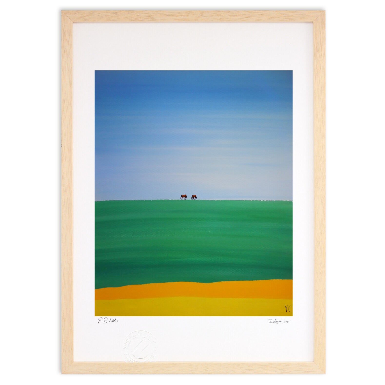 草原の馬たち – 絵画や壁飾り販売｜風景投稿販売あゆわら(R)