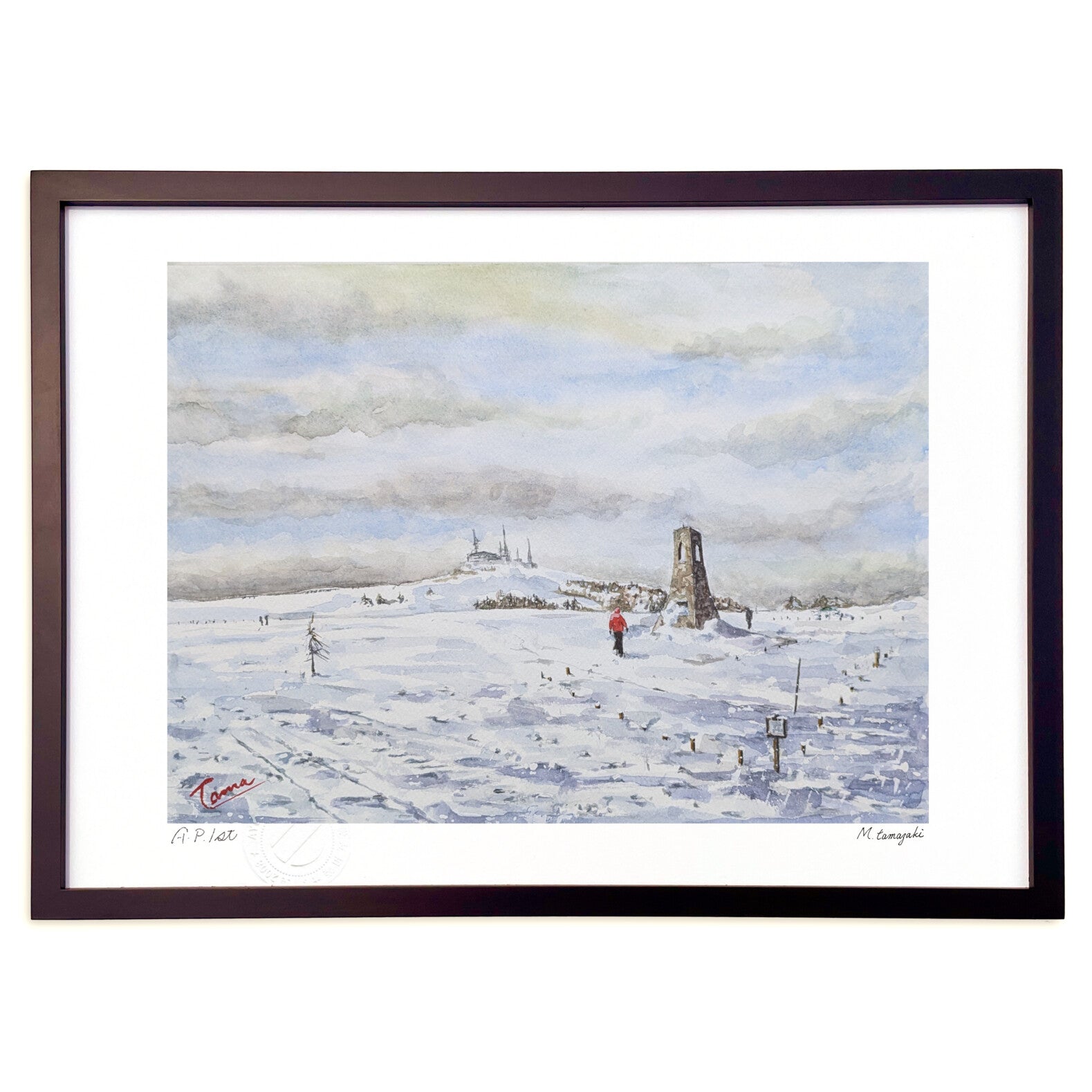 冬の雪原 – 絵画や壁飾り販売｜風景投稿販売あゆわら(R)