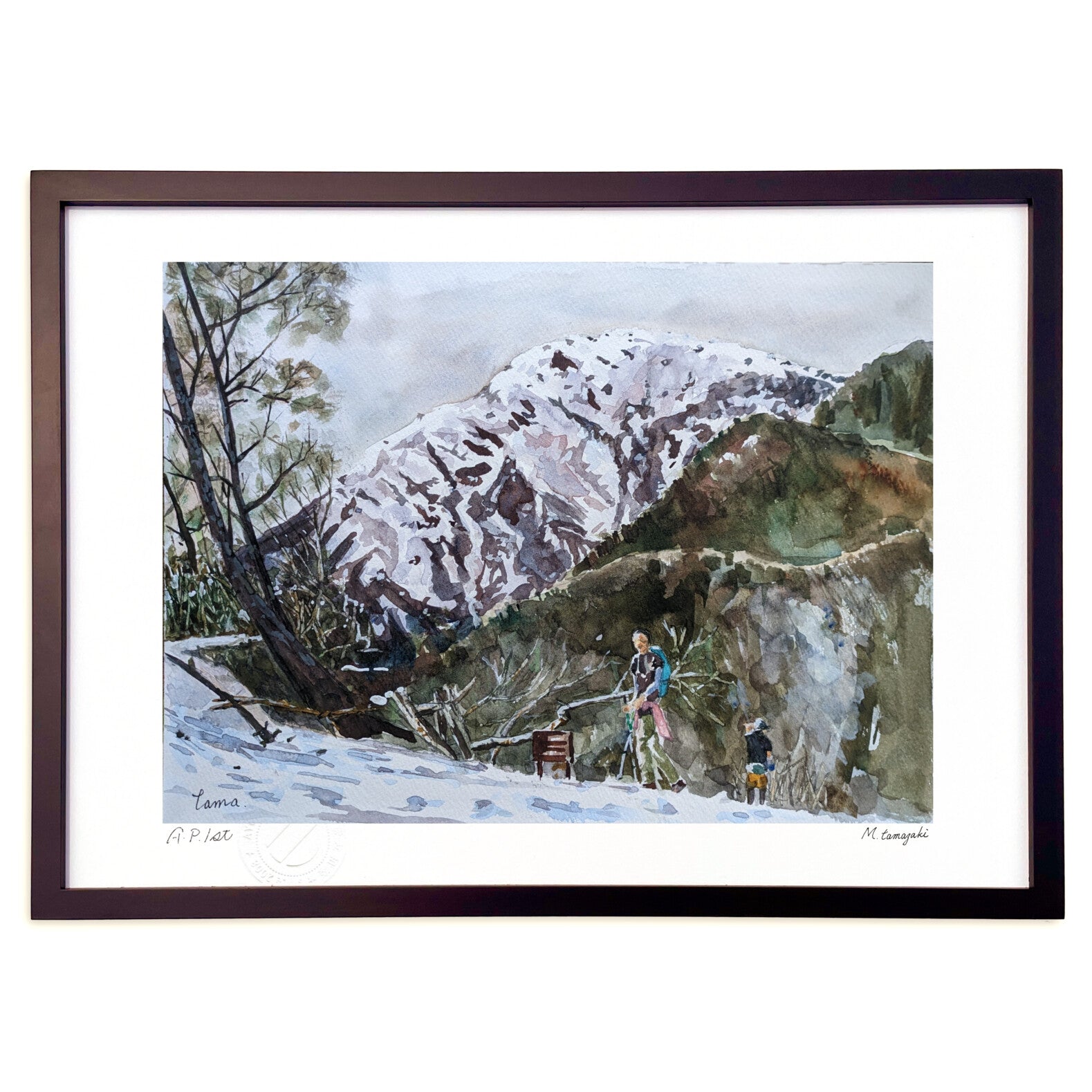 迫る甲斐駒ヶ岳 – 絵画や壁飾り販売｜風景投稿販売あゆわら(R)