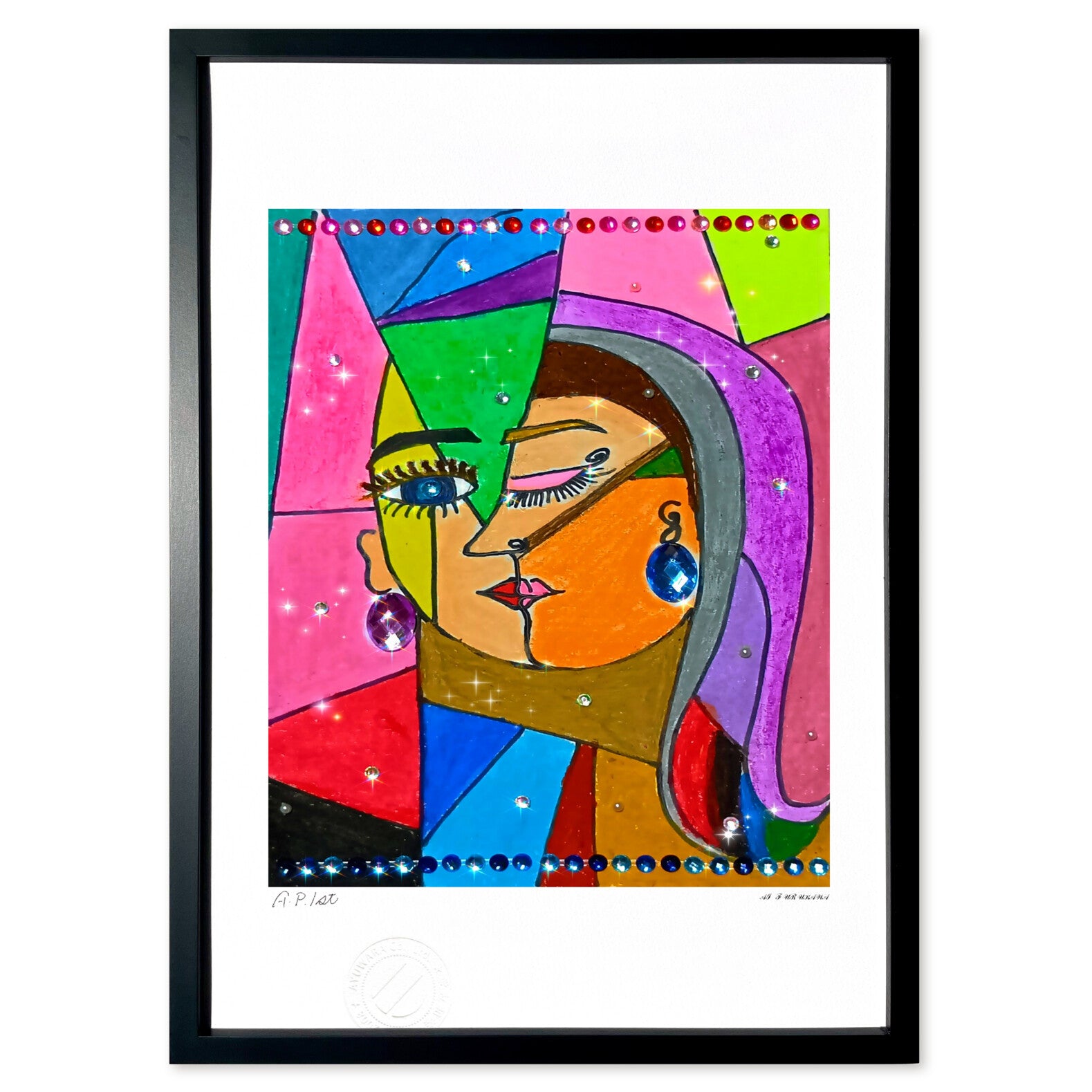 抽象画】キュビズム 立方体主義〜正面&横からなど色々な多方面から見た