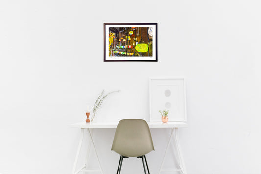 アラブ人街のトルコランプ店にて2