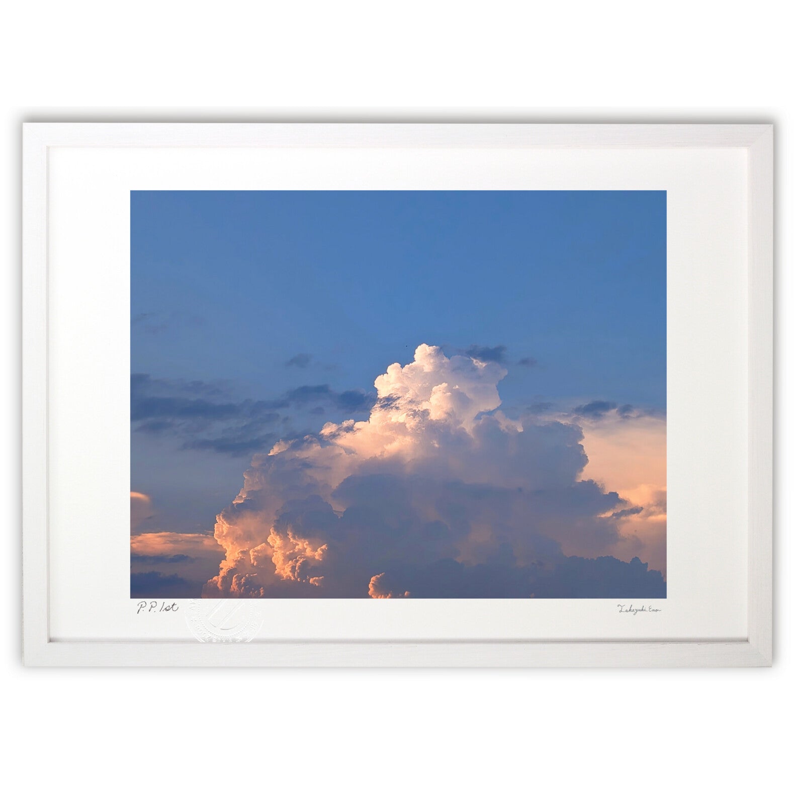 夕日に照らされた入道雲 – 絵画や壁飾り販売｜風景投稿販売あゆわら(R)