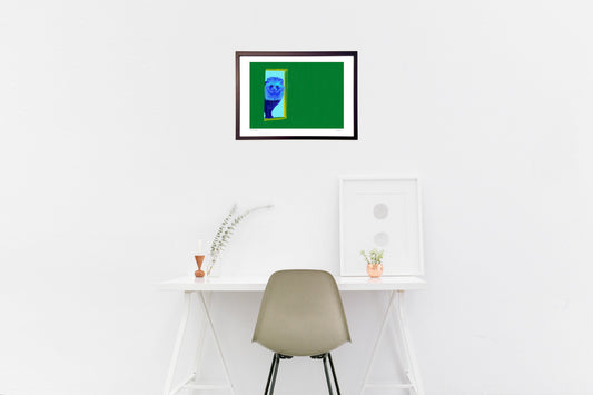 ホンドタヌキ-のぞきこむ