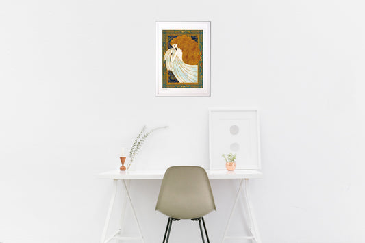 Beautiful Woman in the Wind