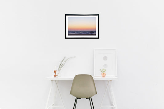 ビーチでの穏やかな夕暮れ