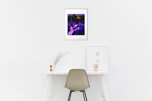 小倉城とイルミネーション