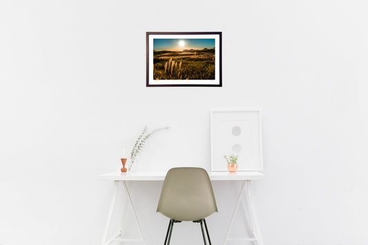 写真 曽爾高原の夕陽