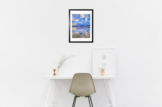 水溜まりが写す世界