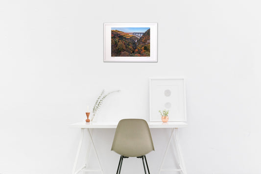 夕陽に映えるつばくろ谷