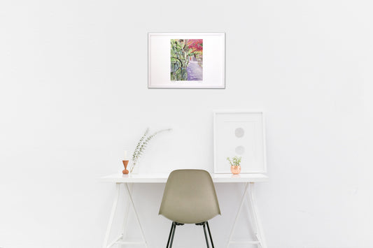 三千院への坂道(和服)