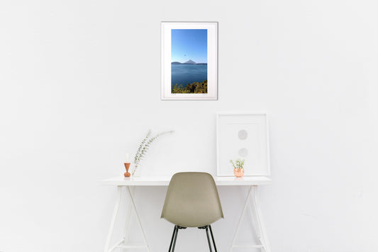 池田湖と開聞岳