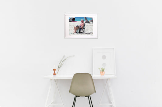 朝食後の日光浴