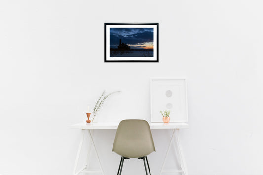 朝日の当たる家