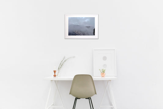 雪が積もり始めた