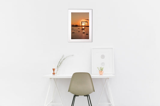 造船所の夕焼け2