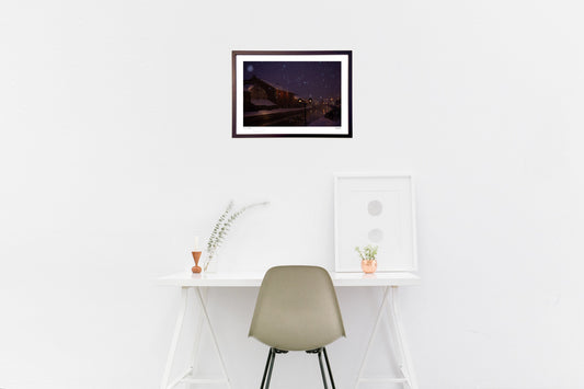 雪あかりと運河